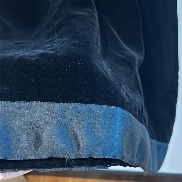 Vintage 1970s Elegant Black Velvet midi Dress medium women’s - Picture 5 of 7